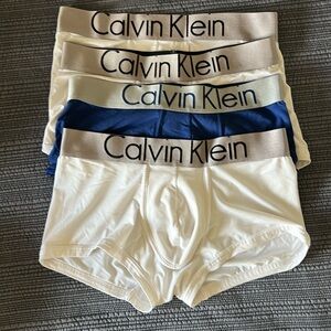 Four pack men’s Calvin Klein trunks
